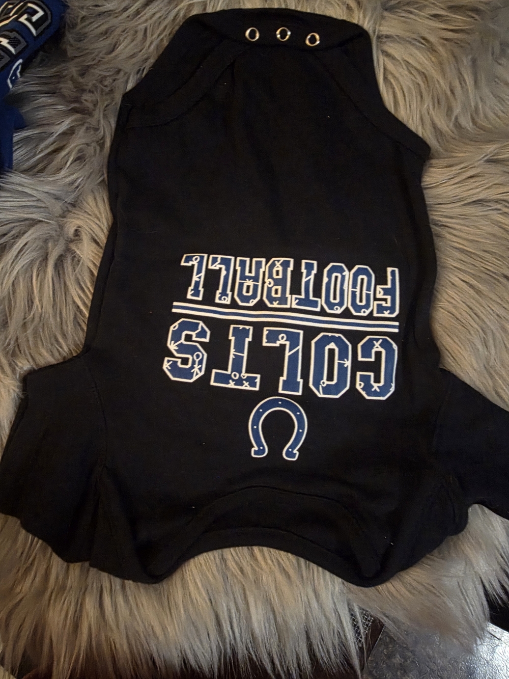 NFL Colts Black and Blue Baby Bodysuit